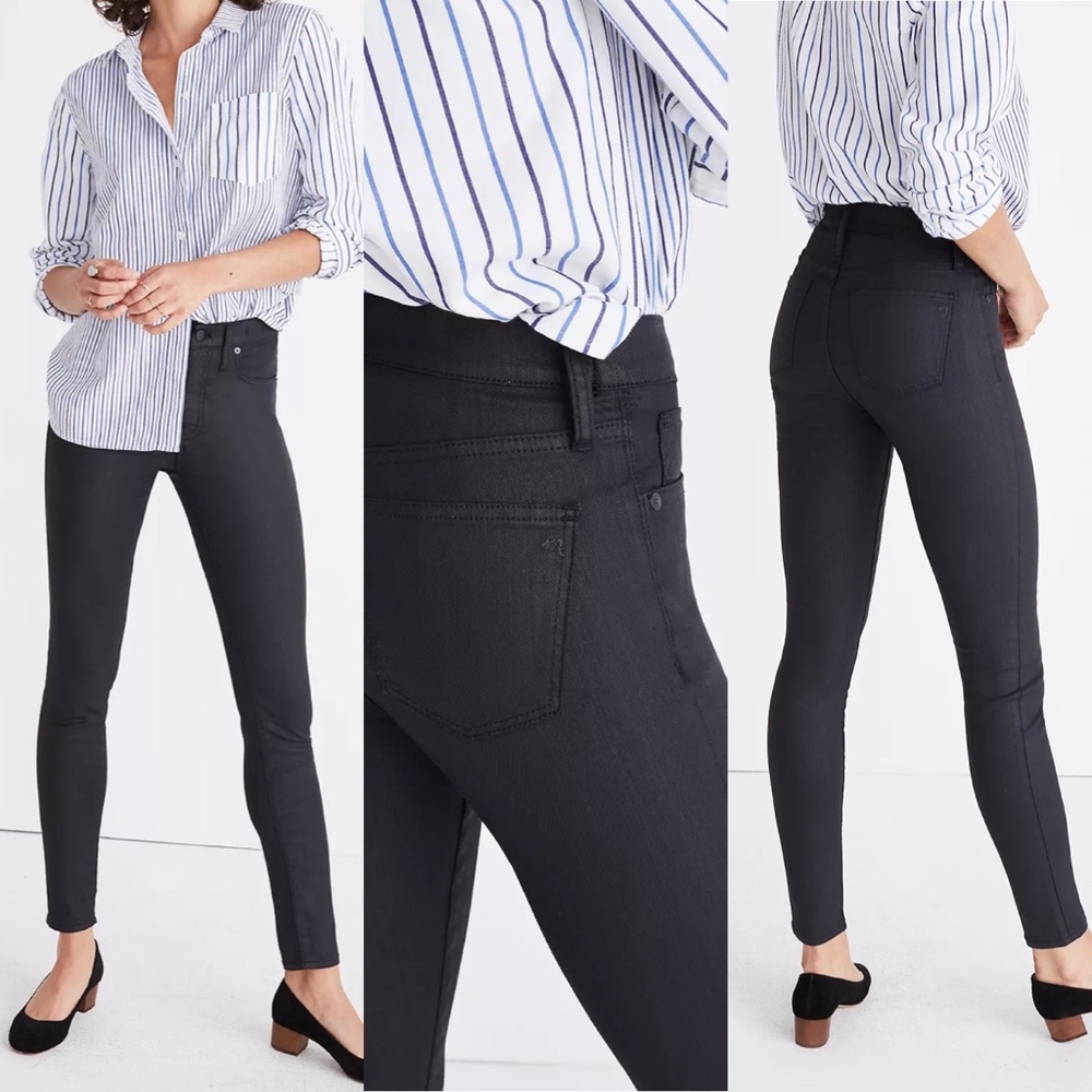 Madewell 9" High-Rise Coated Skinny Jeans